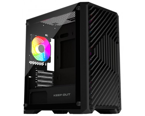 CAJA MICROATX XC-220 GLASS ARGB KEEPOUT-AA10 CAJA MICROATX XC-220 GLASS ARGB KEEPOUT